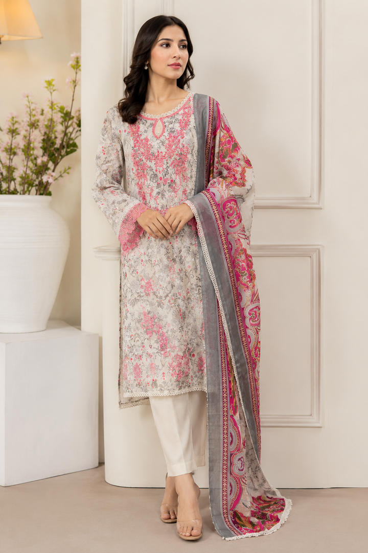 Pastel Bloom Luxury Suit Set